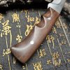 84ea58d7bab480c9 GT009 Nepal Supreme Curved Knife Wooden Handle Leather Sheath