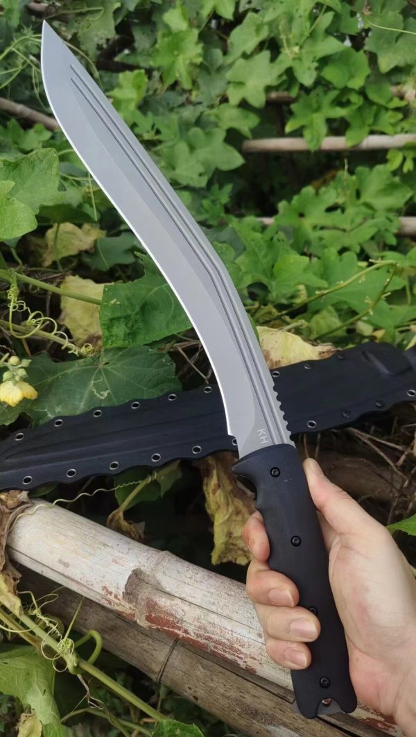 8b39d2fa1944e027 GT014 King of Nepal Curved Knife G10 Handle K Scabbard