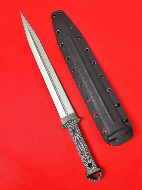 973220701190150d DE008 United Sword Double-edged Knife G10 Handle K Scabbard