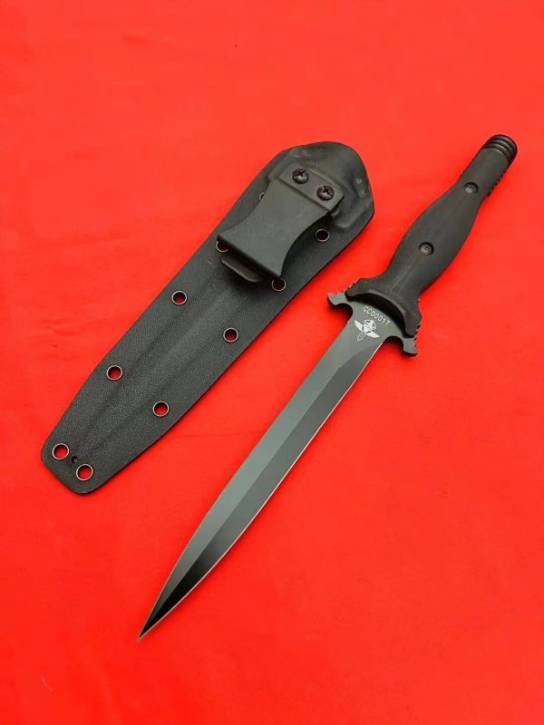 9da077a52ade6dee DE009 Extreme force is double-edged Double-edged Knife G10 Handle K Scabbard