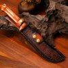 O1CN7527163-0-cib LS067 open circuit Long Fixed Blade Knife Wooden Handle Leather Sheath