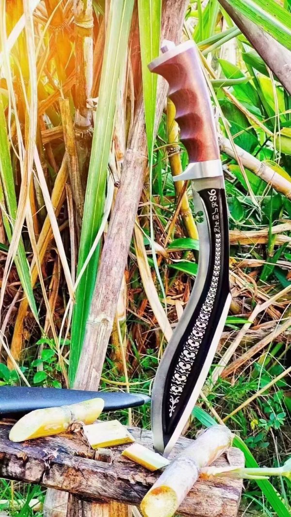 GT010 Nepal 98K Curved Knife Wooden Handle K Scabbard