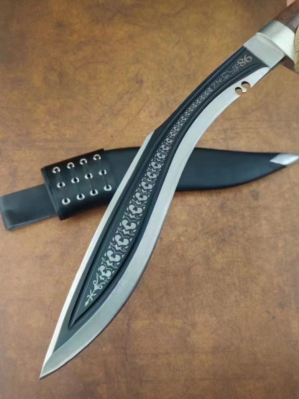 GT010 Nepal 98K Curved Knife Wooden Handle K Scabbard