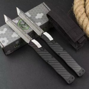 a7f46bc93a0eca77 ZC001 Pastor 2 Straight Out (Black) OTF Knife aluminum alloy handle