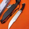 LS077 Boyknife, Conqueror of the United States Long Fixed Blade Knife G10 Handle Leather Sheath