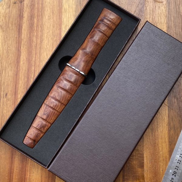 adasd121 (4) DE019 Bamboo Double-edged Knife Wooden Handle Wooden knife set