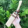 LS069 Wood Sheath Wood Knife Long Fixed Blade Knife Wooden Handle Wooden knife set