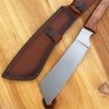 asdasd444 (4) LS070 Conqueror Long Fixed Blade Knife Wooden Handle Leather Sheath
