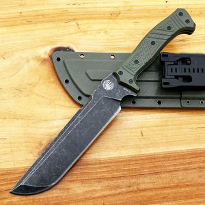 asdfasf111 (2) LS076 tempered Long Fixed Blade Knife G10 Handle K Scabbard