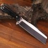 asdsad11 (1) LS068 Jungle King Long Fixed Blade Knife Wooden Handle Leather Sheath