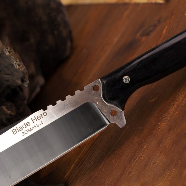 asdsad11 (5) LS068 Jungle King Long Fixed Blade Knife Wooden Handle Leather Sheath