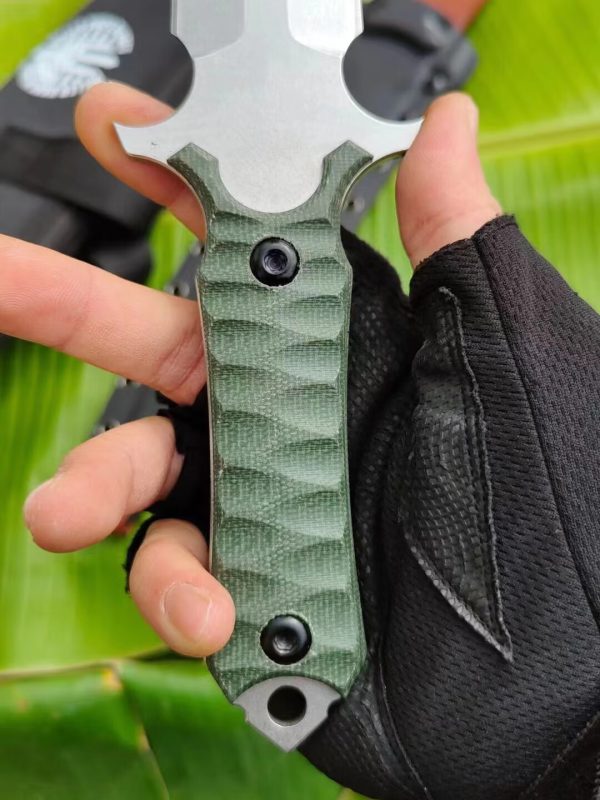 b22cb0d388ca5594 DE007 Miller Polaris Double Edges G10 Handle K Scabbard