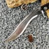 GT013 Nepalese dragon scales Curved Knife Wooden Handle K Scabbard