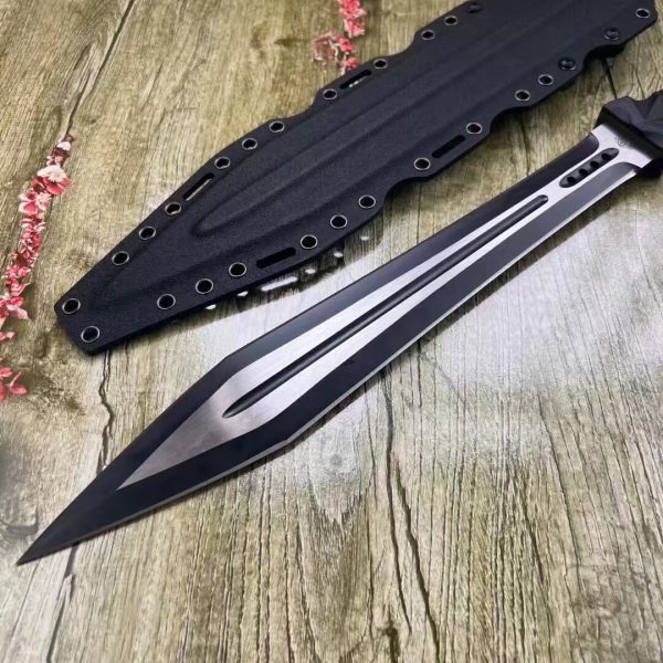 DE006 Divine Sword Villa Imperial Divine Sword Double-edged Knife G10 Handle K Scabbard