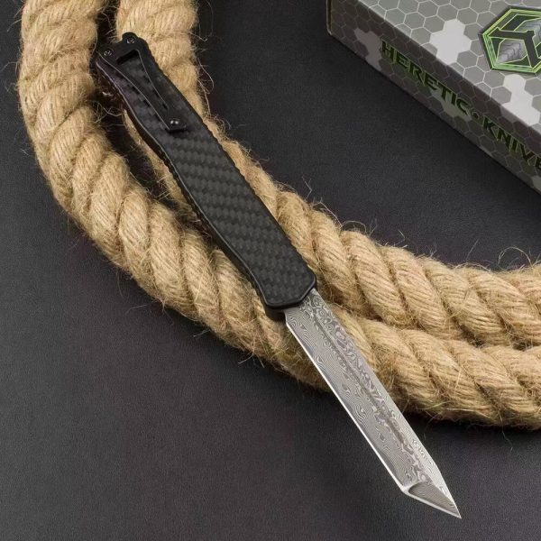 ZC001 Pastor 2 Straight Out (Black) OTF Knife aluminum alloy handle