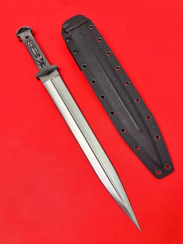 c08debc29f658c66 DE008 United Sword Double-edged Knife G10 Handle K Scabbard