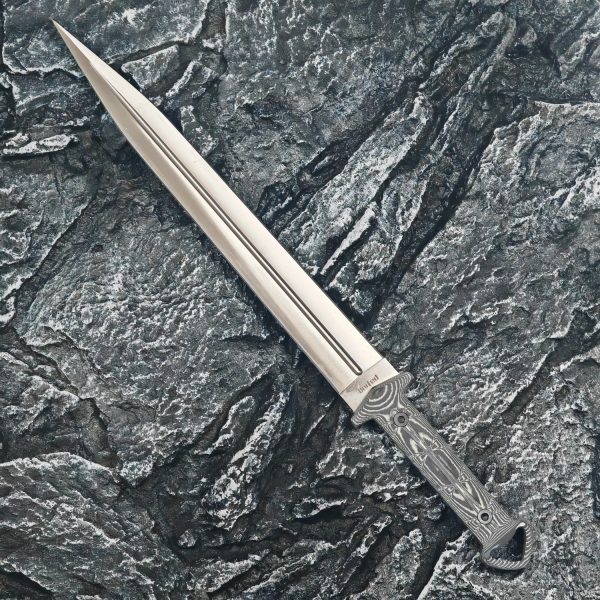 cfa9b15f49e16806 DE008 United Sword Double-edged Knife G10 Handle K Scabbard