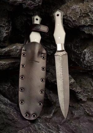 d5f281a4ab7956ea DE010 Stallone Lamborghini MK10 Double-edged Knife G10 Handle K Scabbard