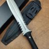 e1fff96a7719f642 DE013 Sword Sect Flying Fish Double-edged Knife G10 Handle K Scabbard