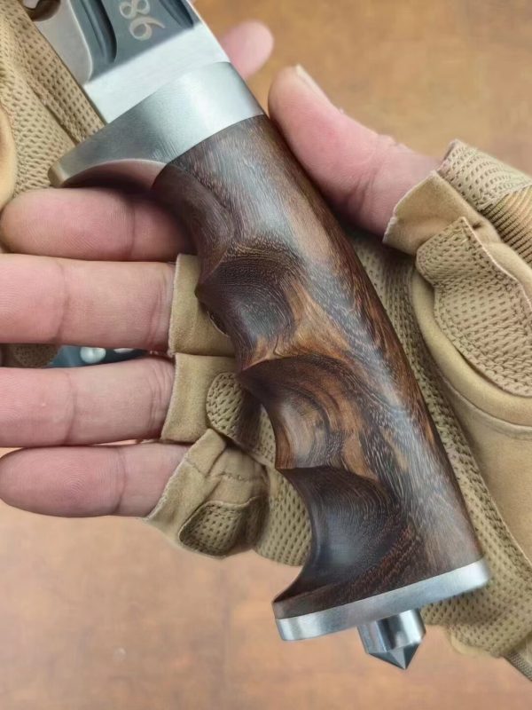 GT010 Nepal 98K Curved Knife Wooden Handle K Scabbard