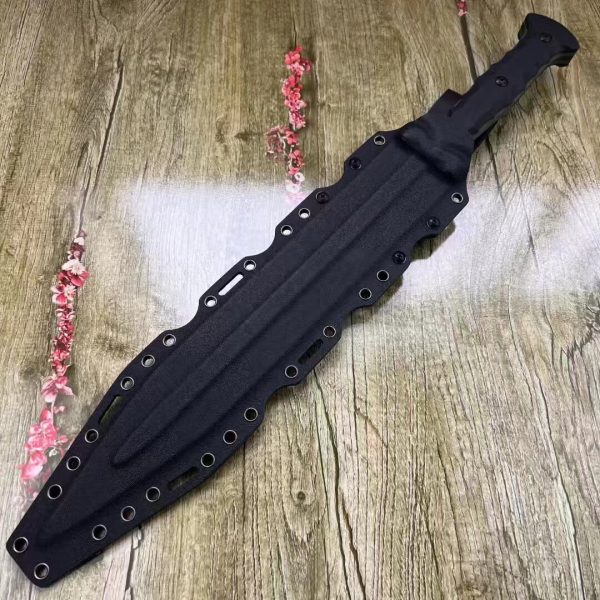 DE006 Divine Sword Villa Imperial Divine Sword Double-edged Knife G10 Handle K Scabbard