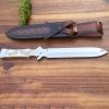 sdfsdfsd44 (3) DE021 Holy Sword Double-edged Knife G10 Handle Leather Sheath