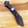 GT018 Crescent Bend Knife Curved Knife Wooden Handle Leather Sheath