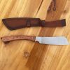主图-6 GT024 Conqueror Curved Knife Wooden Handle Leather Sheath