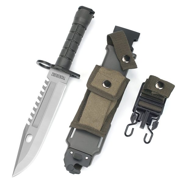 图 1 LS081 M9 D80 Long Fixed Blade Knife G10 Handle K Scabbard