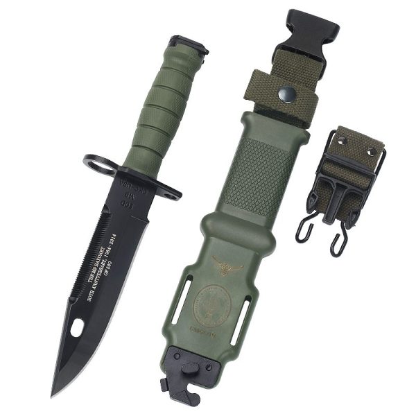 图 1 LS083 Ontario M9 30th Anniversary Edition Long Fixed Blade Knife G10 Handle K Scabbard