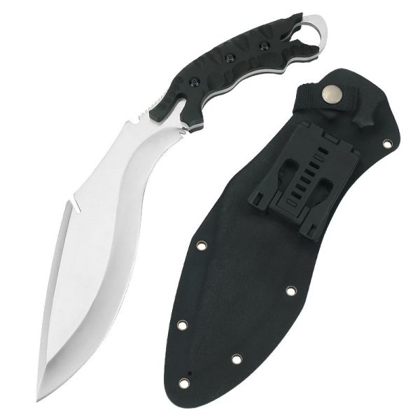 GT007 Dragging Dog Legs Curved Knife G10 Handle K Scabbard