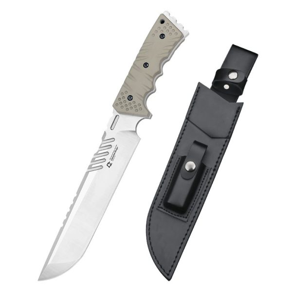 图 1 英 LS073 Archduke/ARCHON Long Fixed Blade Knife G10 Handle Leather Sheath