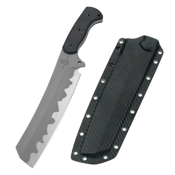 LS072 Anger Long Fixed Blade Knife G10 Handle K Scabbard