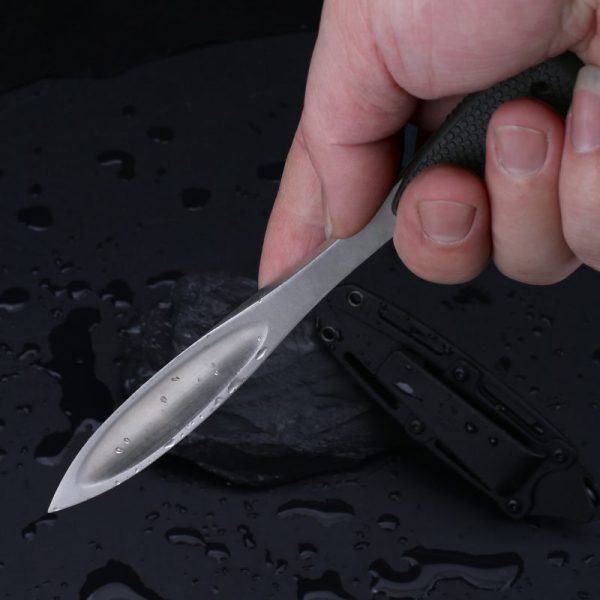 图 10 DE023 Ice Cone Tea Cone Double-edged Knife G10 Handle K Scabbard