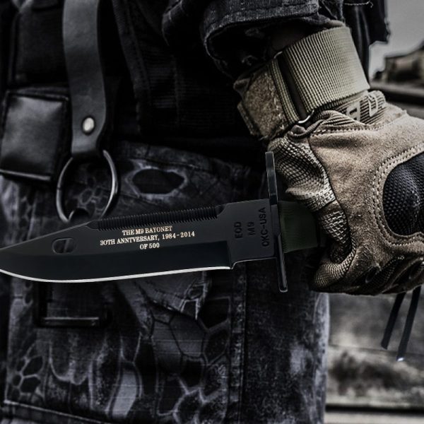 图 10 LS083 Ontario M9 30th Anniversary Edition Long Fixed Blade Knife G10 Handle K Scabbard