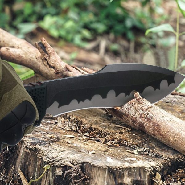 图 10 GT006 DK-01 Dog Leg Curved Knife G10 Handle K Scabbard