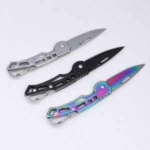 图 3 FB004 Folding Blade Knife Stainless steel Handle(Black, Silver, Colorful)
