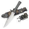图 3 LS082 M9 (Silver/Black) Long Fixed Blade Knife G10 Handle K Scabbard