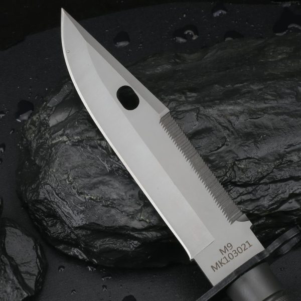 图 5 LS082 M9 (Silver/Black) Long Fixed Blade Knife G10 Handle K Scabbard