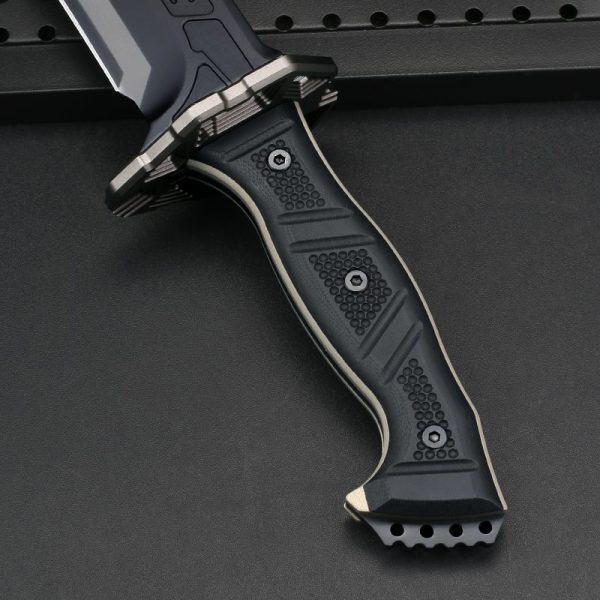 图 6 LS079 yyq Brokeback Long Fixed Blade Knife G10 Handle K Scabbard