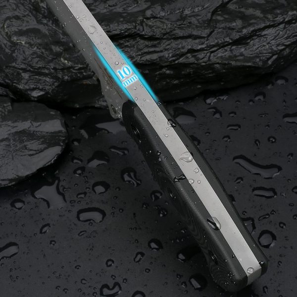 LS072 Anger Long Fixed Blade Knife G10 Handle K Scabbard