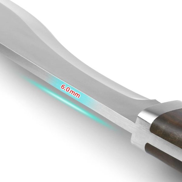 图 7 GT003 Proud Wind Dog Leg Curved Knife Wooden Handle Leather Sheath