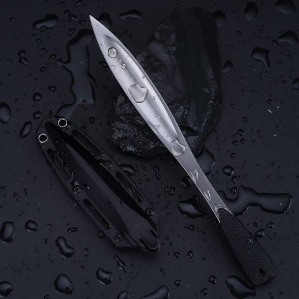 图 7 DE023 Ice Cone Tea Cone Double-edged Knife G10 Handle K Scabbard