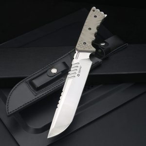 图 7 LS073 Archduke/ARCHON Long Fixed Blade Knife G10 Handle Leather Sheath