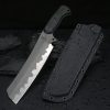 LS072 Anger Long Fixed Blade Knife G10 Handle K Scabbard