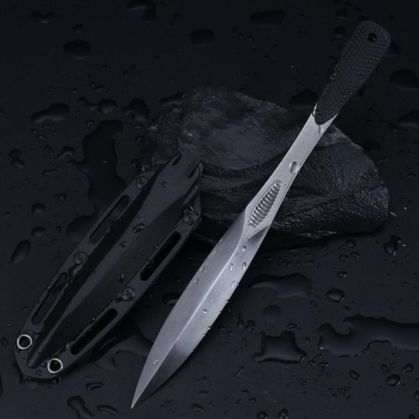 图 8 DE023 Ice Cone Tea Cone Double-edged Knife G10 Handle K Scabbard