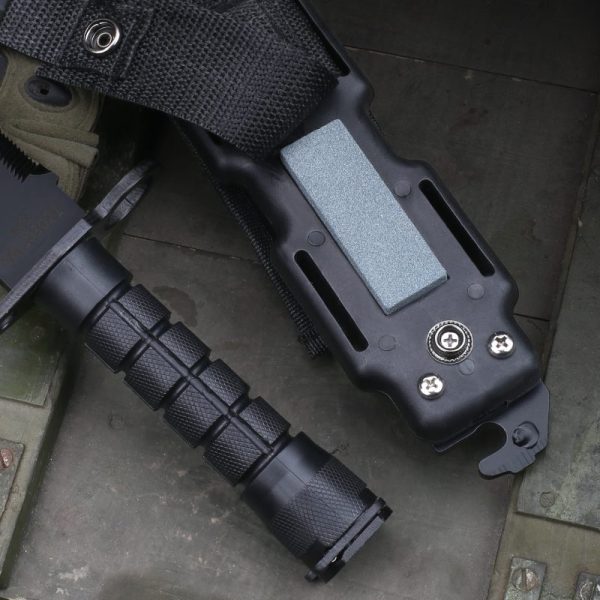 图 8 LS082 M9 (Silver/Black) Long Fixed Blade Knife G10 Handle K Scabbard