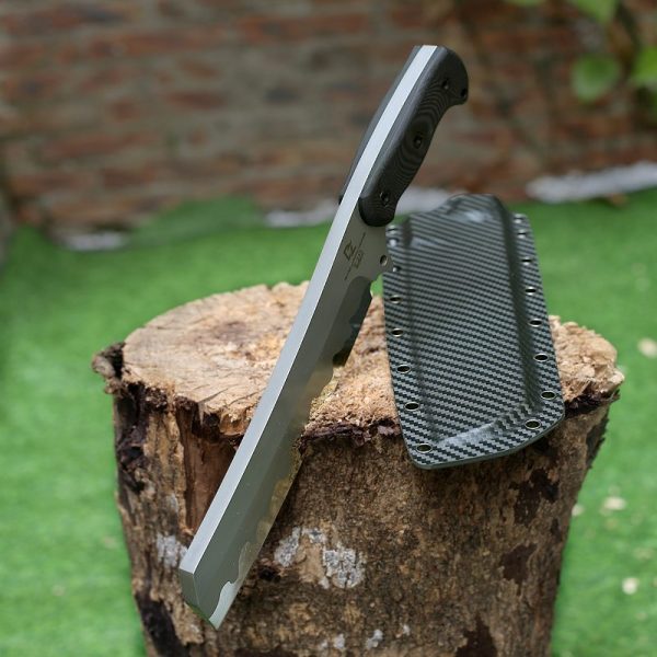 LS072 Anger Long Fixed Blade Knife G10 Handle K Scabbard