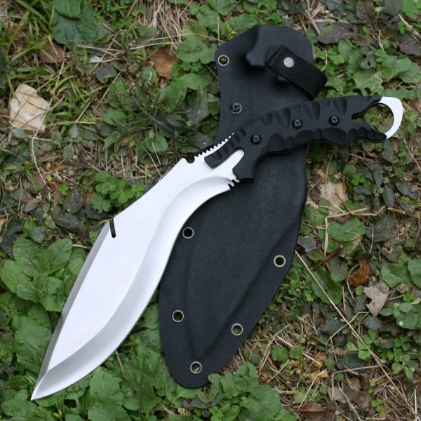 GT007 Dragging Dog Legs Curved Knife G10 Handle K Scabbard