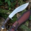 图 9 GT003 Proud Wind Dog Leg Curved Knife Wooden Handle Leather Sheath